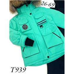 Костюм T939 бирюзовый