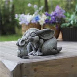 Фигурка Садовая композиция Нежность (серебро) H35см  Ф311с