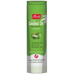 Virgin Coconut Oil NATURAL SHAMPOO with Rice Milk, Caring (НАТУРАЛЬНЫЙ ШАМПУНЬ с кокосовым маслом и рисовым молочком), 200 мл.
