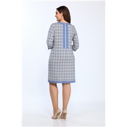 Lady Style Classic 1427/6 синий_клетка, Платье