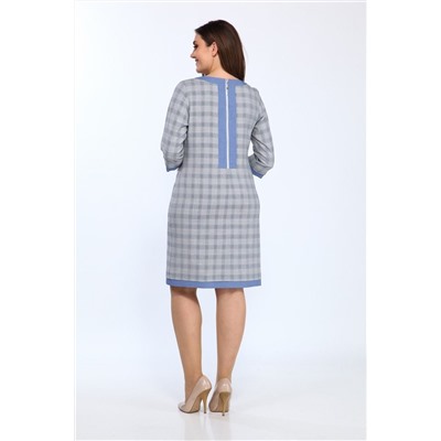 Lady Style Classic 1427/6 синий_клетка, Платье