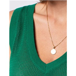 Летний топ полупрозрачной вязки из хлопка