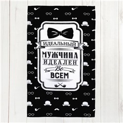 Полотенце кухонное Доляна "Джентльмен" 35х60 см, 100% хлопок, рогожка