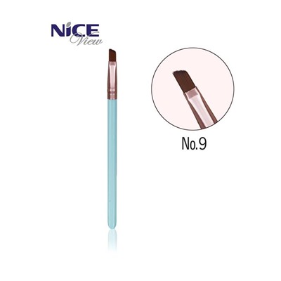 Кисть д/прорисовки бровей косая плоская 14*0,6см М-009 Nice