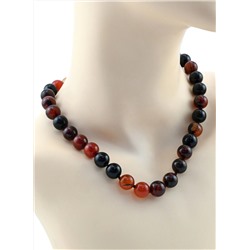 Бусы из сардоникса шарик 12мм, 45см