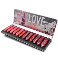 Помада для губ 3Q BEAUTY LOVE VELVET MATTE 12тонов LS-88349 (мин.12шт.) Karite