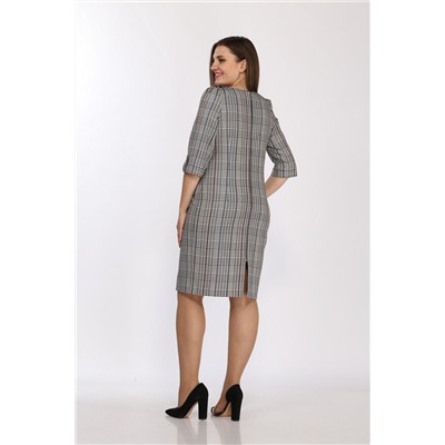 Lady Style Classic 432/7 клетка_серый, Платье