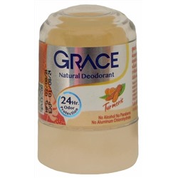 TURMERIC Crystal Deodorant, Grace (КУРКУМА кристальный алунитовый дезодорант, Грэйс), 50 г.