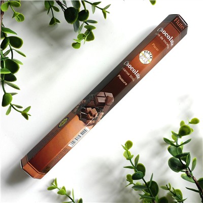 Flute CHOCOLATE Incense Sticks, Cycle (ШОКОЛАД ароматические палочки, Удовольствие, Сайкл), шестигранник 20 палочек.