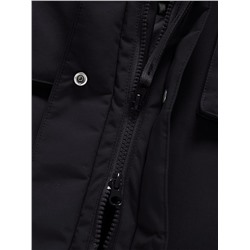 Парка зимняя подростковая для девочки черного цвета 9344Ch