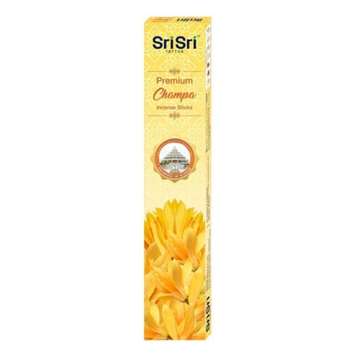 Premium CHAMPA Incense Sticks, Sri Sri Tattva (Премиум ЧАМПА благовония, Шри Шри Таттва), 20 г.