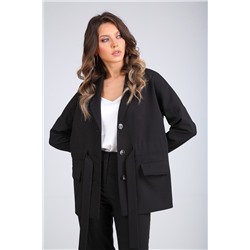 SandyNa 130513 черный_точка, Брюки,  Жакет