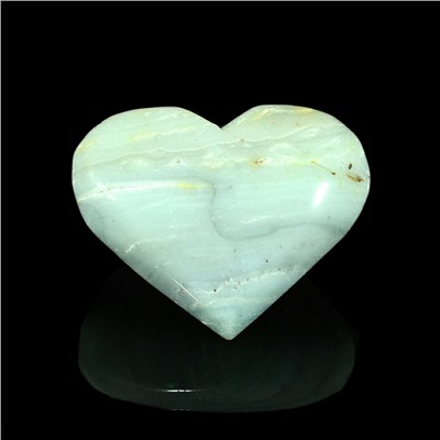 Сердце из амазонита 56*45*23мм, 80г