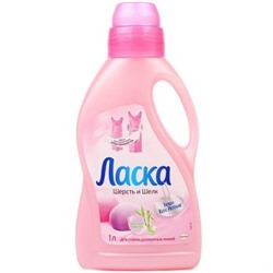 ЛАСКА ШЕРСТЬ И ШЕЛК 1л жидкое ср-во д/стирки АКЦИЯ! СКИДКА 30%