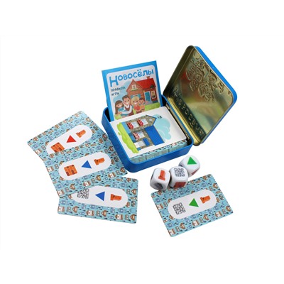 Настольная игра «Новосёлы» в жестяной коробке
