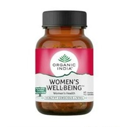 WOMEN'S WELL-BEING, Women's Health, Organic India (УИМЕНС ВЕЛЛ-БИИНГ, женское здоровье, Органик Индия), 60 капс. - СРОК ГОДНОСТИ ДО 14 ИЮНЯ 2025 ГОДА