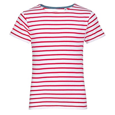 Футболка детская Miles Kids белая с красным