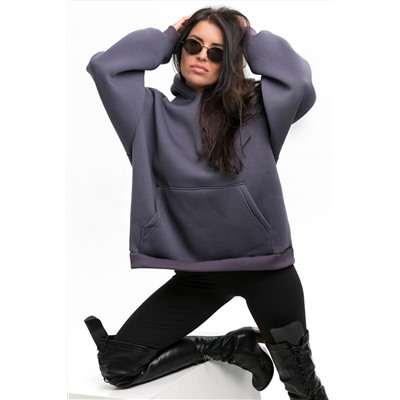 Толстовка Hoodievs woman-grey (Серый)
