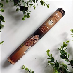 Flute MYRRH Incense Sticks, Cycle (МИРРА ароматические палочки, Мистический, смолистый и классический, Сайкл), шестигранник 20 палочек.