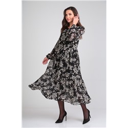 Michel chic 2117 черный-цветы, Платье