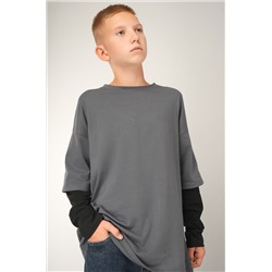 Лонгслив с двойным рукавом для мальчика Happyfox