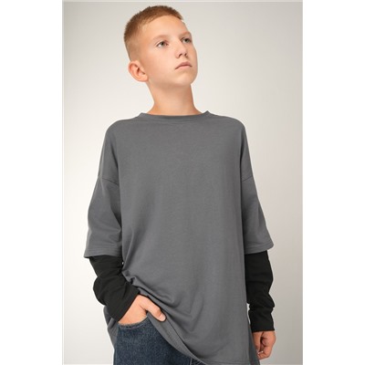 Лонгслив с двойным рукавом для мальчика Happyfox