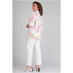 Mubliz 049 розовый_молочный, Брюки,  Жакет