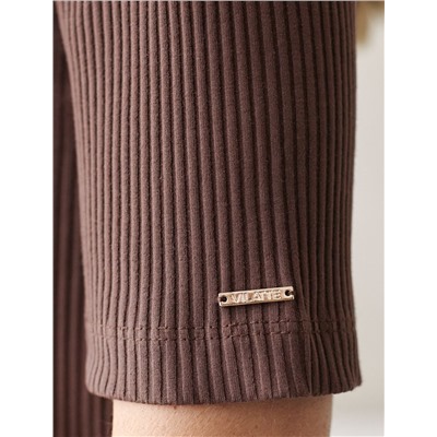 Водолазка из фактурного трикотажа в рубчик