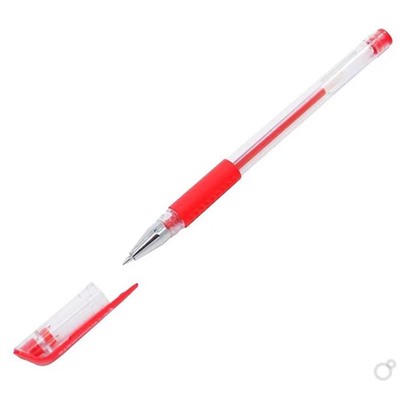 Авторучка гел. красн. Workmate игольчатая прозр.корпус (выпис.по 3шт.) 049002505