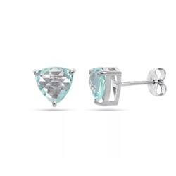 Серьги из серебра топаз, Карамель
