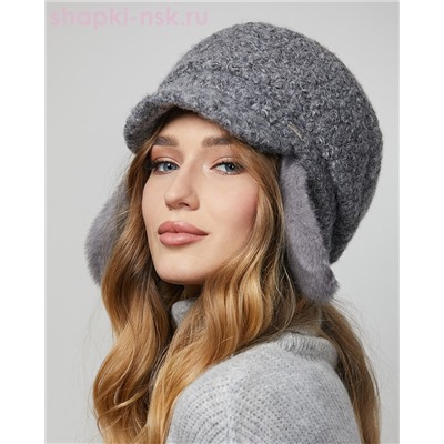 Фантазия букле мех.норка Кепка женская флис (56-58)