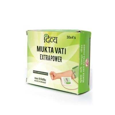 Divya MUKTA VATI (МУКТА ВАТИ, помощь при высоком давлении, Дивья Фармаси), 120 таб.