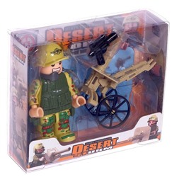 Конструктор фигурка «Военный артиллерист», МИКС