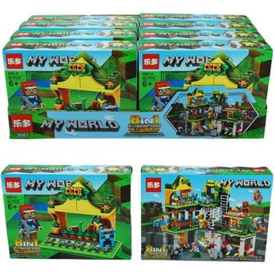 Конструктор MyWorld 8в1  6061 91дет. 19*14см/ коробка 6061-5