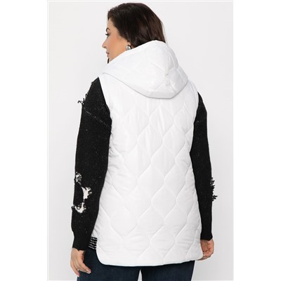 Жилет утепленный Дана Мур (белый) Б14308-18М
