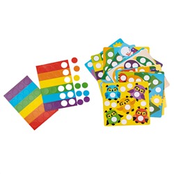 Развивающая игра для маленьких «Мир вокруг». Серия «Учись, играя» (разноцветные кружочки)