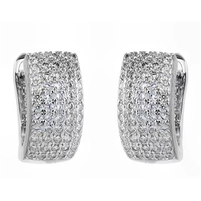 Серьги из серебра куб.циркон., МЦВ792