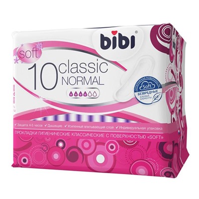 BIBI Normal Soft Классик д/критических дней (4к.) 10шт. АКЦИЯ! СКИДКА 7%