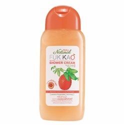 Natural FUK KAO GAK FRUIT shower cream, Soluble Collagen, Vitamin C&E, Mistine (Натуральный крем для душа, с Растворимым коллагеном и Витамином C и E, Мистин), 200 мл. - СРОК ГОДНОСТИ ДО 16 АВГУСТА 2024 ГОДА