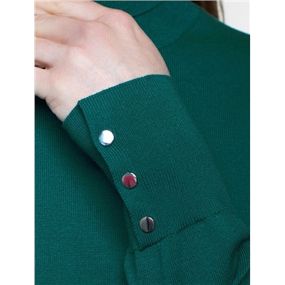 Водолазка тонкой вязки из хлопка с нейлоном