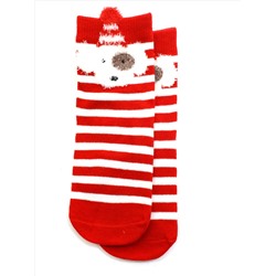 Детские носки 3-5 лет 15-18 см "Рождество" Собачка