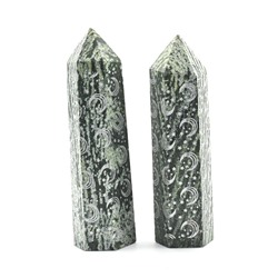 Кристалл из хризотила полумесяц "Карандаш" 30*30*120мм 183-188г