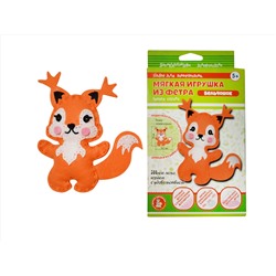 Мягкая игрушка из фетра «Бельчонок» своими руками