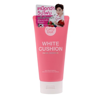 WHITE CUSHION Facial Cleanser, Cathy Doll (Очищающая пенка для лица ОТБЕЛИВАЮЩАЯ, Кэти Долл), 120 мл. - СРОК ГОДНОСТИ ДО 31 МАЯ 2025 ГОДА