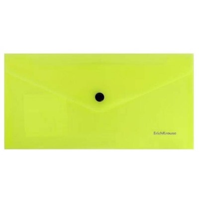 Папка-конверт на кнопке C6 EK Glossy Neon (203*129мм) 180мкм п/прозр. глянец асс. 50303