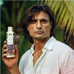 Ayurvedic Shampoo POMEGRANATE & VETIVER, Indibird (Аюрведический шампунь ГРАНАТ И ВЕТИВЕР С ПАНТЕНОЛОМ ДЛЯ МУЖЧИН, для укрепления волос, Индибёрд), 250 мл.