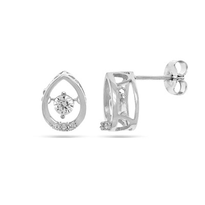 Серьги из серебра куб.циркон., Грация