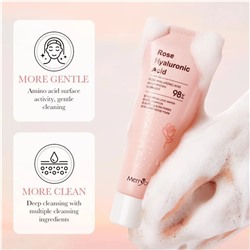 Merrycolor Пенка для умывания с экстрактом розы и гиалуроновой кислотой, 100 гр.