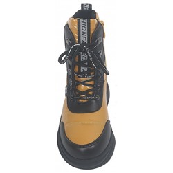 B-9709-C желт Ботинки зима для девочек (33-38)/8