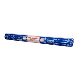NAG CHAMPA Agarbatti, Satya (Благовония НАГ ЧАМПА, Сатья), большой шестигранник 100 г.